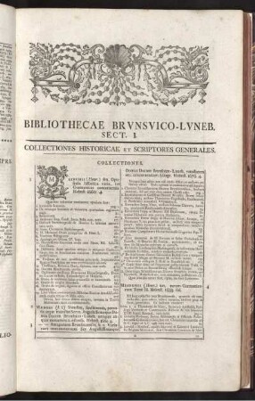 Bibliothecae Brunsvico-Luneb. Sect. I.