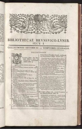 Bibliothecae Brunsvico-Luneb. Sect. I.