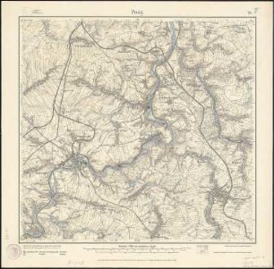 Meßtischblatt 76 : Penig, 1912 : Penig. - Aufgen. 1907, hrsg. 1909, einz. Nachtr. 1912. - 1:25000. - Leipzig, 1912. - 1 Kt.