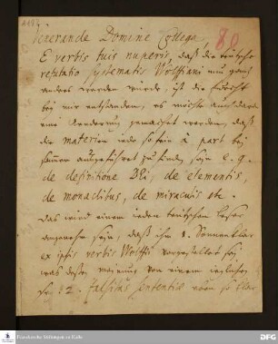 Brief von August Hermann Francke an Joachim Lange.