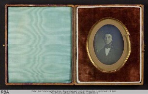 Portrait eines bärtigen Mannes (Daguerreotypie nach einem Gemälde aus dem 18. Jh.)