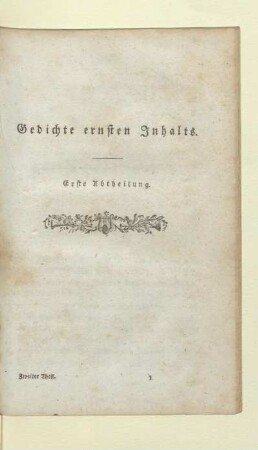 Gedichte ernsten Inhalts