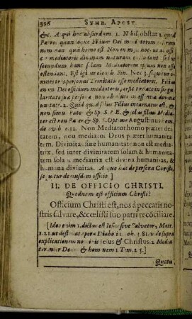 De Officio Christi.