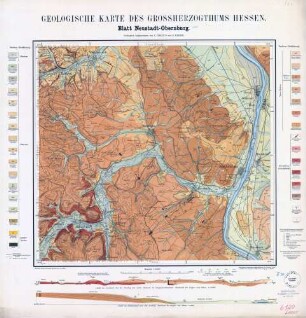 [6120] Neustadt-Obernburg, Geologische Karte des Grossherzogthums Hessen
