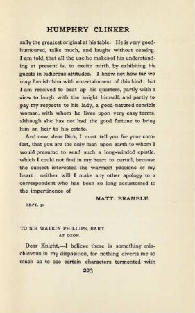To Sir Watkin Phillips, Bart. at Oxon