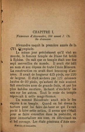 Histoire d'Alexandre le Grand : Avec un vocabulaire des noms propres