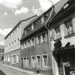 Oederan, Kleine Kirchgasse 1. Wohnhaus mit Ladeneinbau