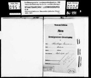 Strassburger, Hermann; Vertreter *1869 Strassburger, Emma geb. Wolf *1879 Wohnort: Heilbronn