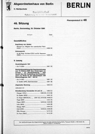 Nr. 46, 25. Oktober 1990