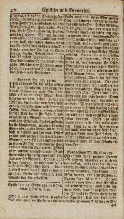 Epistel am 15. Sonnt. nach Trinitatis, Gal. 6. 1-10.