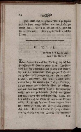 III. Brief.
