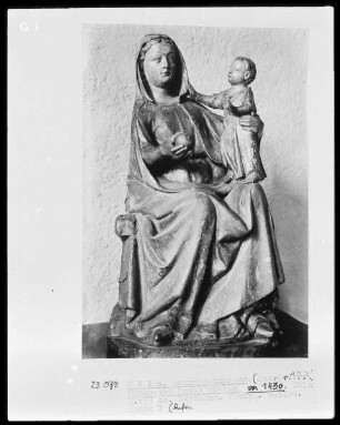 Thronende Muttergottes mit Kind
