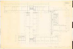 Mädchenberufsschule, Duisburg: Grundriss Erdgeschoss 1:100 (Zeichnung des Architekten)