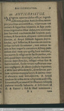 22. Antichristus