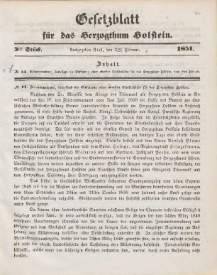 2ten Februar-31sten December 1851 = 5tes-41stes Stück