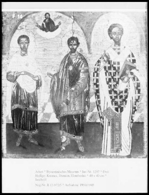 Drei Heilige: Kosmas, Damian, Eleutherius
