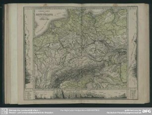 13. Deutschland, Niederlande, Belgien und Schweiz (orographische Karte)