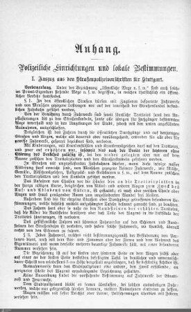 Polizeiliche Bestimmungen