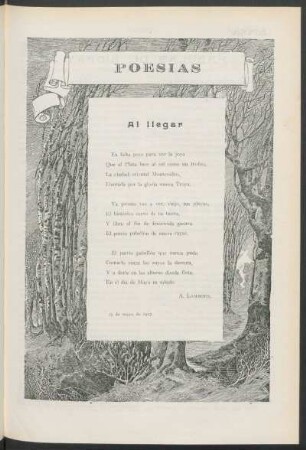 Poesías : Al llegar
