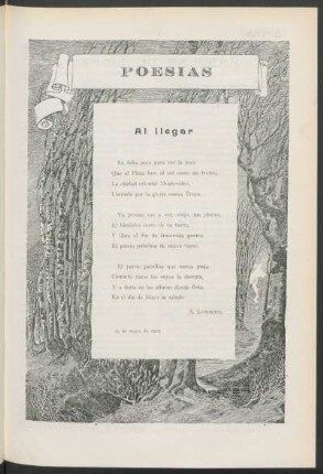 Poesías : Al llegar