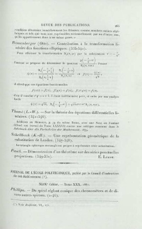 Journal de L'École Polytechnique.