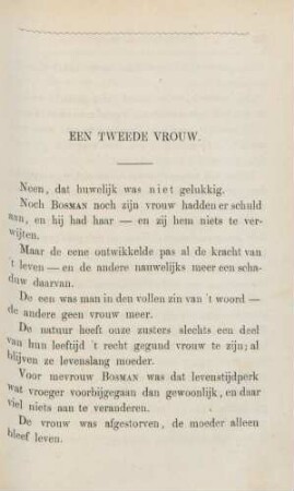 Een tweede vrouw