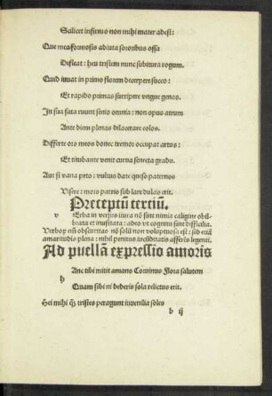 Preceptum tertium.