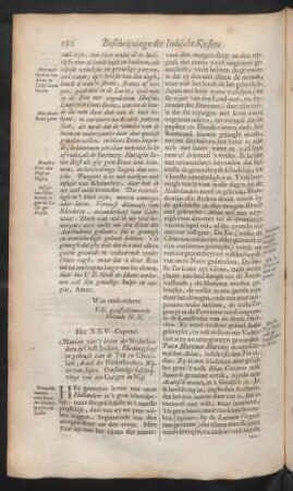 Het XXV. capittel. Maniere van't leven der Nederlanders Oost-Indien. ...