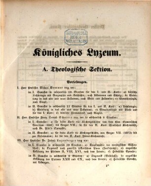 Jahresbericht über das Königliche Lyceum, Gymnasium und die Lateinische Schule zu Passau : für das Studienjahr .... 1844/45 (1845)