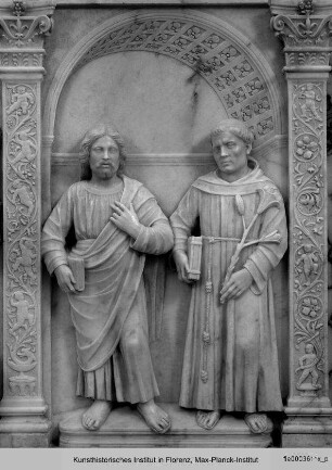 Altar des heiligen Hieronymus : Altarretabel mit dem heiligen Hieronymus : Die Heiligen Jakobus Minor und Antonius von Padua
