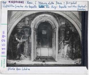 zu Raffael: Rom, S. Maria della Pace, Lunettenfresko mit Propheten gegenüber der Chigi-Kapelle