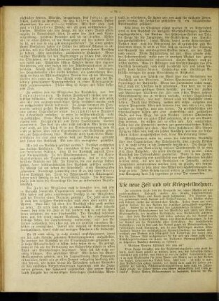¬Die¬ neue Zeit und wir Kriegsteilnehmer