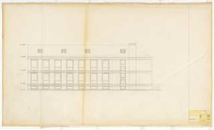Forschungsinstitut für angewandte Mikroskopie, Photographie und Kinematographie, Karlsruhe: Ansicht Osten 1:50