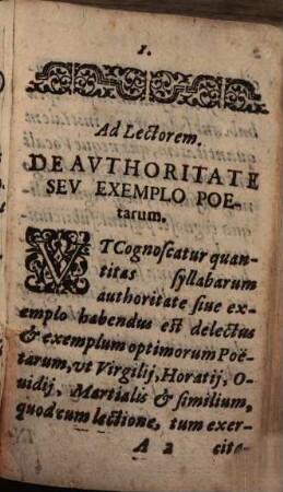 Syllabarum primarum positione et diphthongo ... carentium quantitates demonstrans