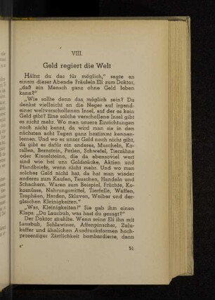 VIII. Geld regiert die Welt