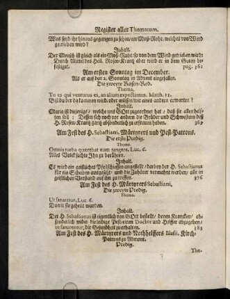 c4v-e1v, Am Fest des H. Sebastiani ...; ...