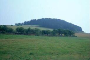 Blick auf den Ehrenberg oder Kapellenberg nahe des Ortes Ehrenberg; dort ist die Ottilienkapelle
