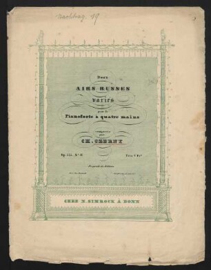 Deux airs russes variés pour le pianoforte à quatre mains, op. 535, No. II