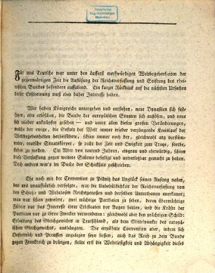 Archiv des Rheinischen Bundes. 1/2. 1806