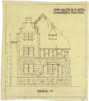 Billing, Hermann; Baden-Baden, Beuttenmüllerstr.11; Haus der badischen Terraingesellschaft - Vorderfassade (Ansicht)