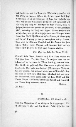 25 Wandsbeck, d. 23t. August 1798.