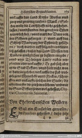 Von Ehebrecherischen Weibern
