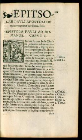 Epistola Pauli Ad Romanos.