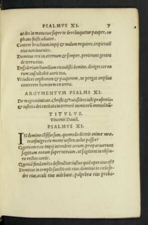 Psalmus XI. - Psalmus XX.