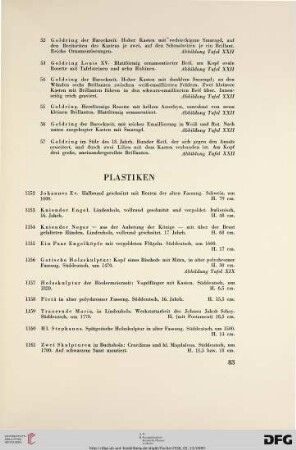 Plastiken (Nr. 1152-1188)