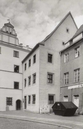 Torgau, Wohnhaus, Fleischmarkt 1. Eckansicht