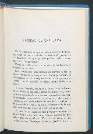 Vanidad de una dama