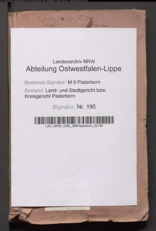 Partikulier Johann Wilhelm Contzen zu Neuhaus