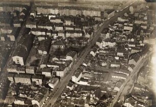 Wohnbebauung um die Dieskaustraße in Leipzig-Kleinzschocher : Blickrichtung Norden