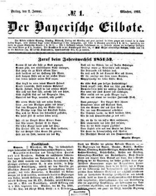 Baierscher Eilbote. 1852,1/10